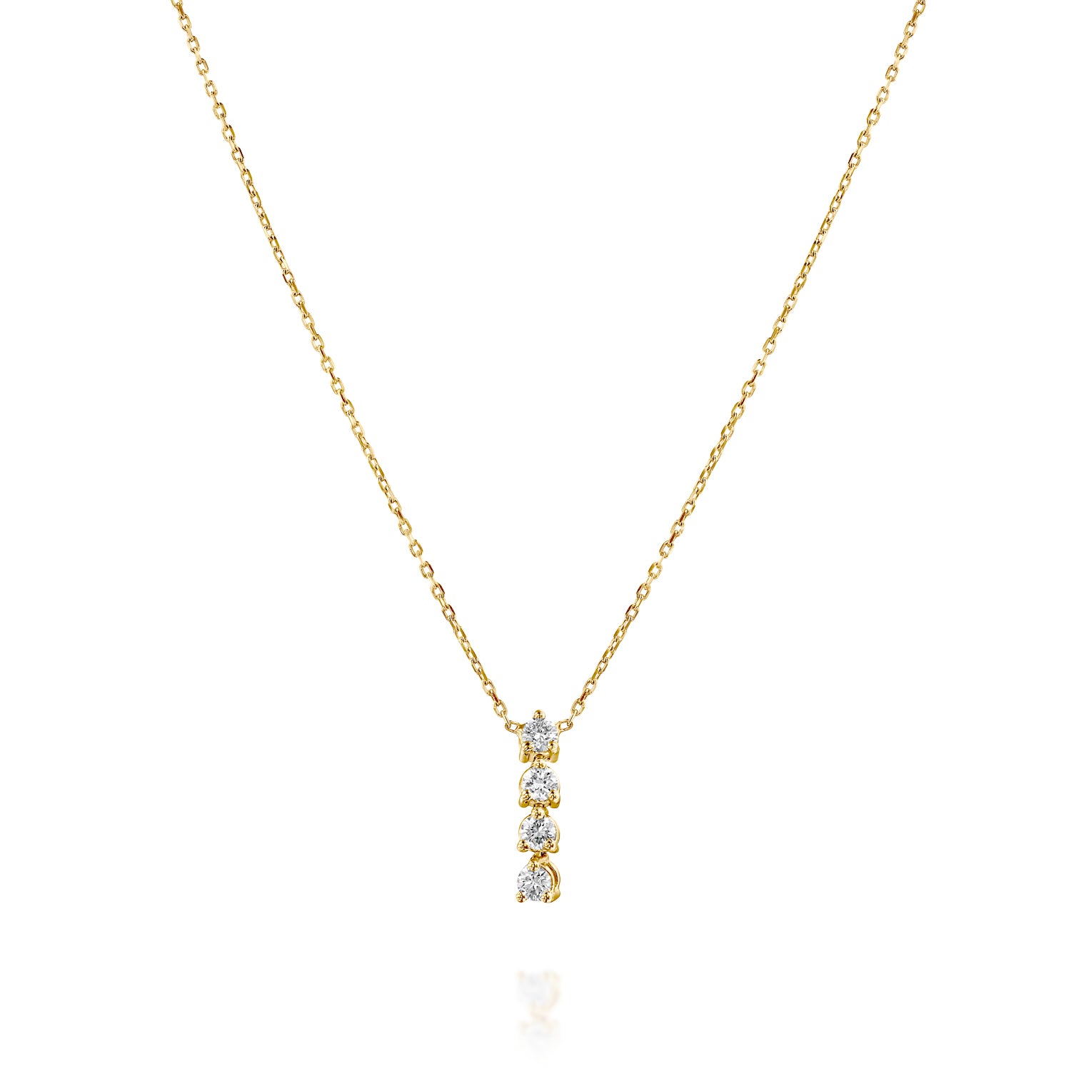 Diamonds Necklace Gold 14K