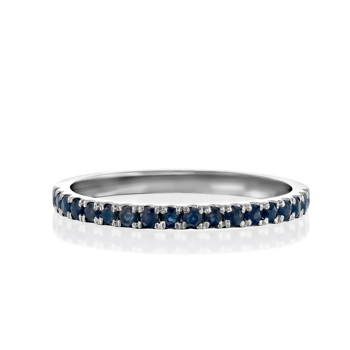 Blue Sapphire Gemstone Ring Gold 14K