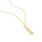 White Diamonds Mom Necklace Gold 14K