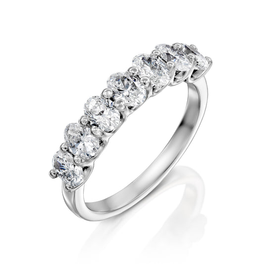 Oval Diamond Cut Ring