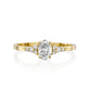 Oval Cut Diamond Ring Gold 14K